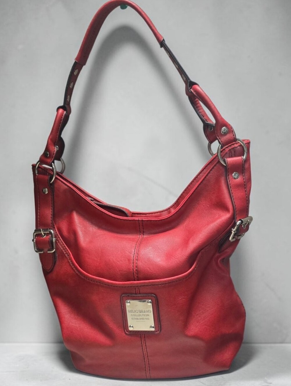 Relic Red Hobo Bag Vegan Leather Like New